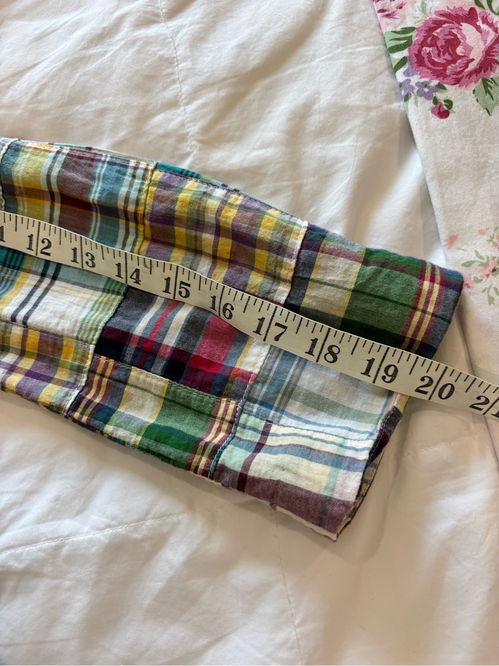 J. Crew Sz 8 Cotton Cropped Madras Tie Jacket Blazer Preppy Coastal Style EUC - Picture 9 of 9